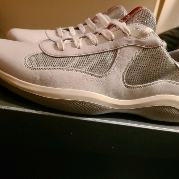 Authentic Prada Men's America's Cup Leather/Mesh Sneakers - Picture 5 of 5